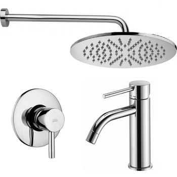 Комплект смесителей Paffoni Light KITLIG011CR071 Хром — фото 1, Готовые комплекты для ванной комнаты