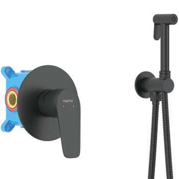 Гигиенический душ со смесителем Aquatek Бетта AQ1119MB Черный матовый — фото 2, Гигиенические души