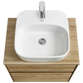 Тумба под раковину Aquaton Либерти 60 1A279401LYC70 подвесная Дуб эльвезия — фото 8, Тумбы под раковину