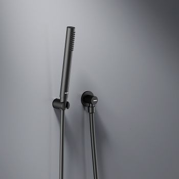 Душевая система Damixa Scandinavian Pure 936510300 Черная матовая — фото 3, Встраиваемые душевые комплекты