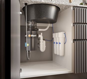 Кухонная мойка Domaci Бьелла DMC-08K GWS-08K-308 Черная — фото 7, Кухонные мойки