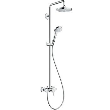 Душевая система Hansgrohe Croma Select S 27255400 Хром Белая — фото 1, Душевые стойки