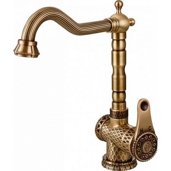 Смеситель для кухни ZorG Antic A 408K-BR Бронза — фото 1, Смесители для кухни