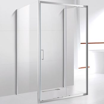 Душевой уголок Cezares Molveno 160x80 MOLVENO-AH-12-160/80-C-Cr-IV профиль Хром стекло прозрачное — фото 1, Прямоугольные душевые уголки