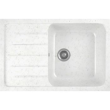 Кухонная мойка Domaci Бьелла DMC-76 DMC-76-331 Белая — фото 1, Кухонные мойки