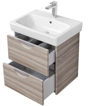 Тумба под раковину Aquaton Сильва 54 1A211801SIW60 Дуб фьорд — фото 4, Тумбы под раковину