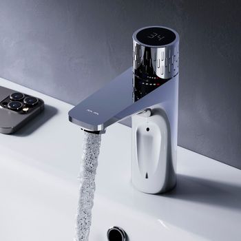 Смеситель для раковины AM.PM Gem F90A02400 Хром — фото 8, Смесители для раковины