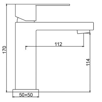 Смеситель для раковины Frap H804 F10804 Нержавеющая сталь — фото 11, Смесители для раковины