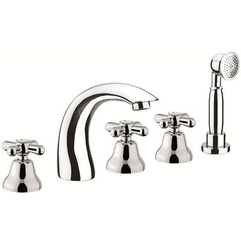 Смеситель на борт ванны Webert Armony AM730401015 Хром — фото 1, Смесители на борт ванны