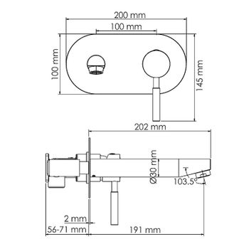 Смеситель для раковины WasserKRAFT Wern 4230 Никель — фото 3, Смесители для раковины