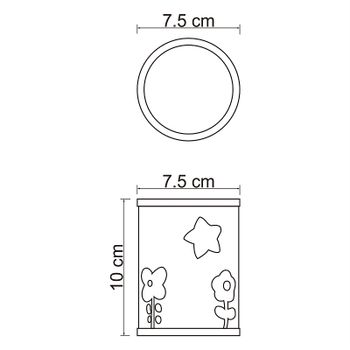 Стакан для зубных щеток WasserKRAFT Lossa K-3428 Синий — фото 6, Стаканы для зубных щеток