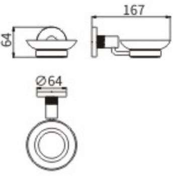 Мыльница CeramaLux Antica 61204-1 Золото — фото 2, Мыльницы