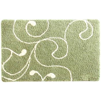 Коврик для ванной комнаты Iddis Flower Lace Green 60x90 Зеленый — фото 1, Коврики для ванной комнаты