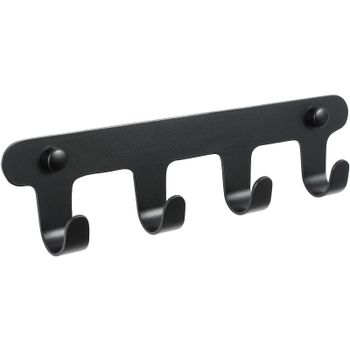 Вешалка для полотенец Fixsen Practica FX-805B-4 Черная — фото 1, Крючки для полотенец