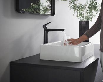 Смеситель для раковины Hansgrohe Talis E 71716670 Черный матовый — фото 3, Смесители для раковины