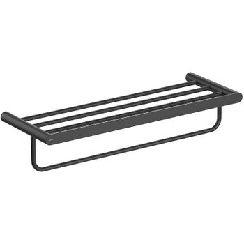 Полка для полотенец Aquatek Лира AQ4415MB Черная матовая — фото 1, Полки для полотенец