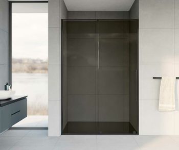 Душевая дверь Vincea Arno 120 VPS-1A120CGB профиль Черный стекло тонированное — фото 3, Раздвижные душевые двери