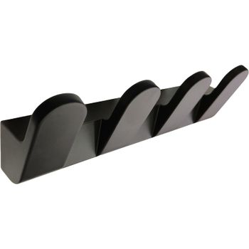 Вешалка для полотенец Altasan Лотос ЛТ20ЧМ Черная матовая — фото 1, Крючки для полотенец