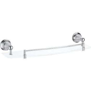 Стеклянная полка Rav Slezak Morava MKA0900/50 Хром — фото 1, Полки для ванной и душа