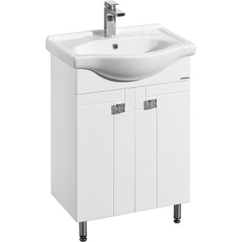 Тумба под раковину Aquaton Фиджи 60 1A179601FG010 Белая глянцевая — фото 1, Тумбы под раковину