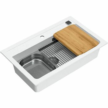 Кухонная мойка Alveus Granital Atrox 40 Arctic G11 790x500 1140443 Белая — фото 3, Кухонные мойки