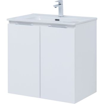 Тумба под раковину Aquanet Алвита New 70 303905 подвесная Белая матовая — фото 2, Тумбы под раковину