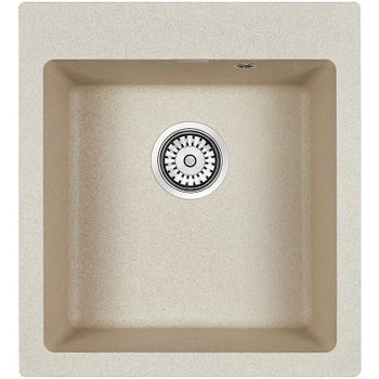 Кухонная мойка Paulmark Kante 45 PM104651-BE Бежевая — фото 1, Кухонные мойки