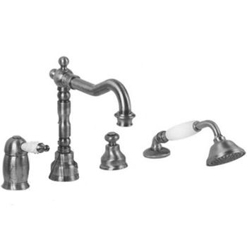 Смеситель на борт ванны Migliore Oxford 19213 Состаренный хром — фото 1, Смесители на борт ванны