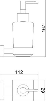 Дозатор для жидкого мыла Belz B902 B90227 Хром — фото 2, Дозаторы