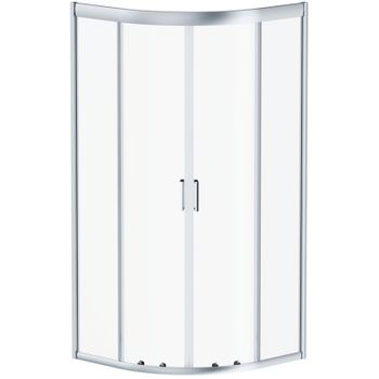 Душевой уголок Damixa Skyline 90x90 DX35WG-301-090MT профиль Хром матовый стекло прозрачное — фото 5, Душевые уголки четверть круга