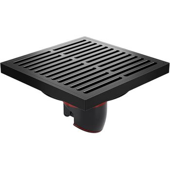 Душевой трап Orange 100x100 TR01-007b с Черной матовый решеткой — фото 1, Трапы для душа