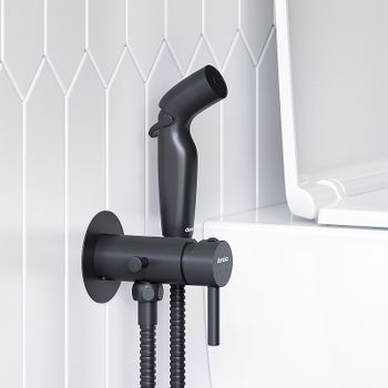 Гигиенический душ со смесителем Damixa Option 211000300 Черный матовый — фото 3, Гигиенические души