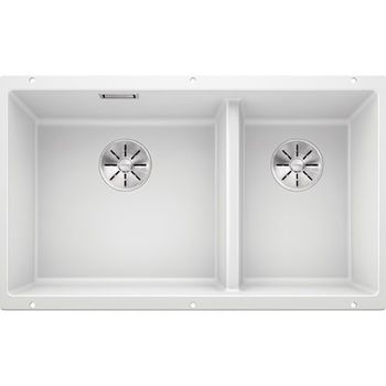 Кухонная мойка Blanco Subline 430/270-U 523155 Белая — фото 1, Кухонные мойки