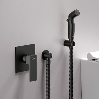 Гигиенический душ со смесителем Damixa Gala 537510300 Черный матовый — фото 2, Гигиенические души