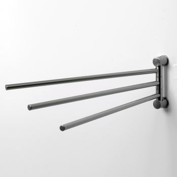 Полотенцедержатель WasserKRAFT Ammer K-1933 поворотный Хром матовый — фото 2, Полотенцедержатели