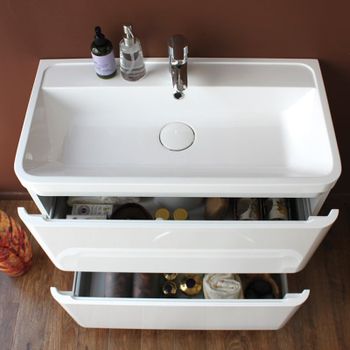 Тумба под раковину BelBagno Energia 80 BB800FHC/TL Tortora Lucido — фото 3, Тумбы под раковину