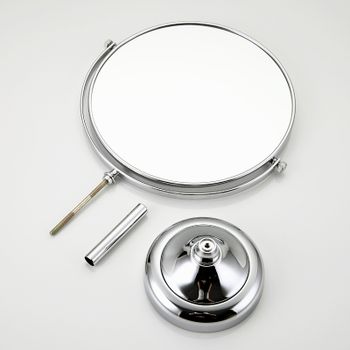 Косметическое зеркало Frap F6208 с увеличением Хром — фото 6, Косметические зеркала