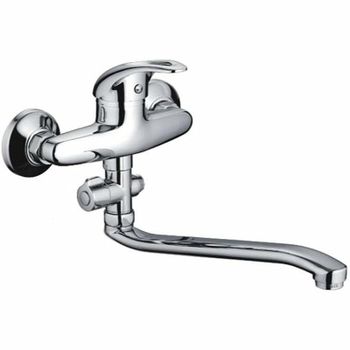 Смеситель для ванны Frap H02 F2102-B универсальный Хром — фото 1, Смеситель для ванны