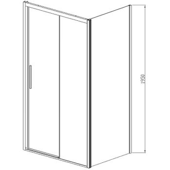 Душевой уголок Vincea Soft 150x80 VSR-3SO8015CLGM профиль Вороненая сталь стекло прозрачное — фото 4, Прямоугольные душевые уголки