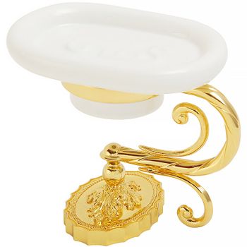Мыльница Migliore Edera 16944 Золото — фото 1, Мыльницы