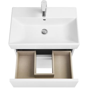 Тумба под раковину Roca Oleta 60 A857639501 подвесная Белая матовая — фото 4, Тумбы под раковину