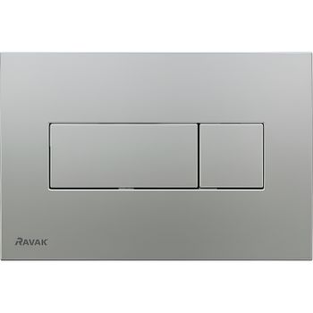 Клавиша смыва Ravak Uni X01456 Сатин — фото 1, Кнопки смыва