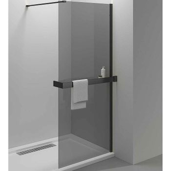 Душевая перегородка Vincea Walk-In HR 80 VSW-4HR800CGB профиль Черный матовый стекло тонированное — фото 1, Душевые перегородки