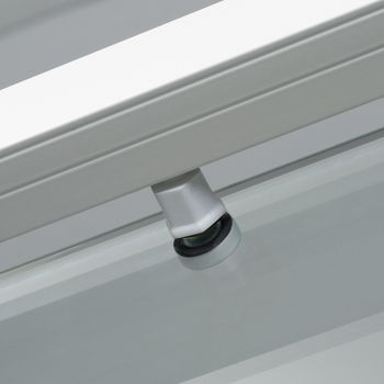 Душевая дверь WasserKRAFT Rhin 120 44S05 профиль Белый стекло прозрачное — фото 2, Раздвижные душевые двери