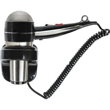 Фен настенный Nofer Hotel Line 02058.S Сатин Черный — фото 1, Фены для общественных мест