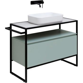 Тумба под раковину Allen Brau Priority 100 1.31003.PWM Папирус матовый — фото 1, Тумбы под раковину