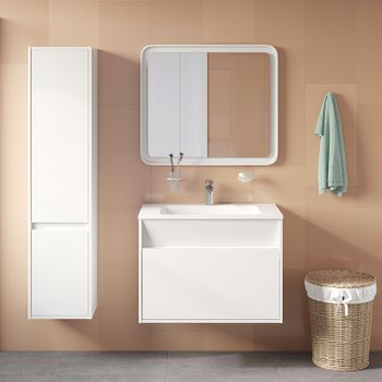 Тумба с раковиной Iddis Esper 80 ESP80W0i95K подвесная Белая — фото 6, Тумбы с раковиной