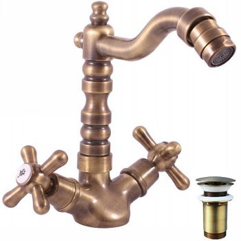 Смеситель для биде Rav Slezak Morava retro MK121.5/9SM Бронза — фото 1, Смесители для биде