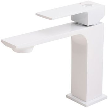 Смеситель для раковины Orange Lutz M04-021w Белый — фото 1, Смесители для раковины