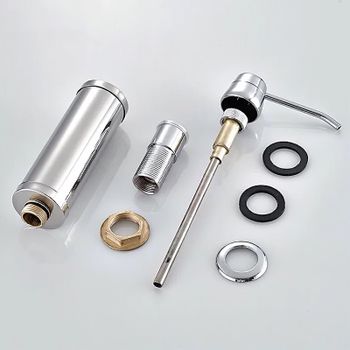 Дозатор для моющего средства Haiba HB405 Хром — фото 7, Дозаторы для кухонных моек